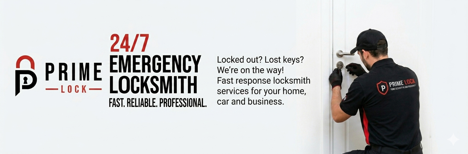 Prime Lock — 24/7 emergency locksmith. Fast, reliable, professional.